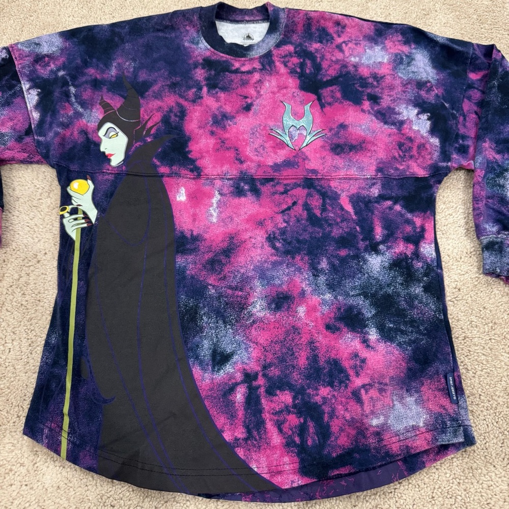Disney Maleficent Spirit Jersey Purple Tie-Dye Sz XS - Picture 2 of 8